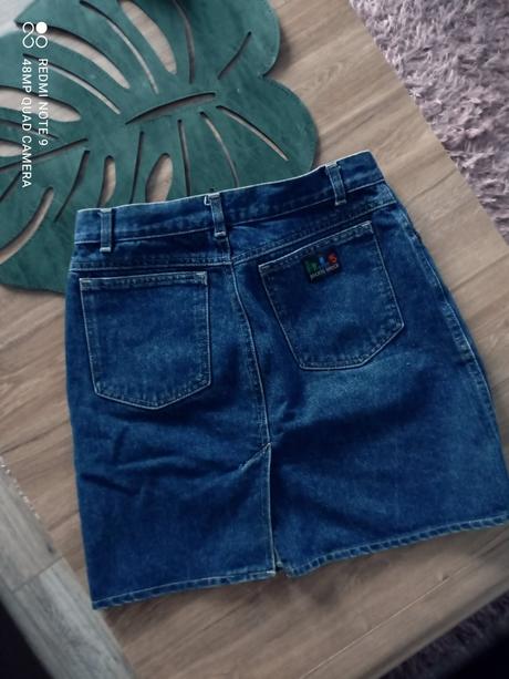 Damska sukna riflova, s