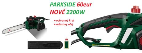 Elektrická reťazová píla parkside 2200w,