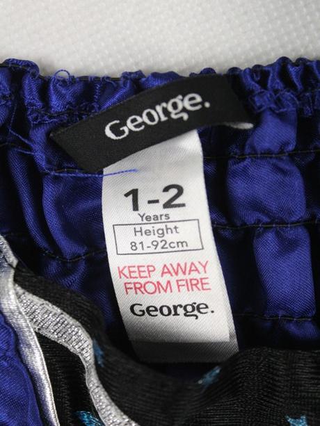 Hviezdne modré karnevalové šaty 1-2 r.,