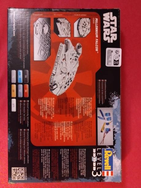 Star wars millennium falcon model, 