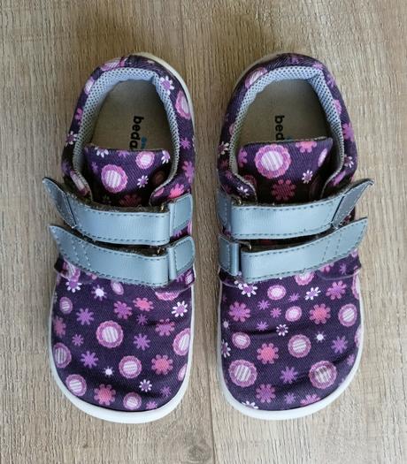 Textilné tenisky beda - violet flower, beda,30