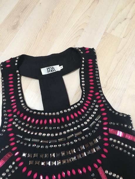 Pink soda luxusne kamienkove saty, xs