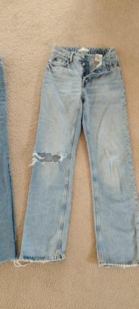 Široké rifle xs, h&m,34