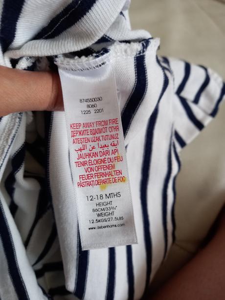 Námornícke šaty 86, 86