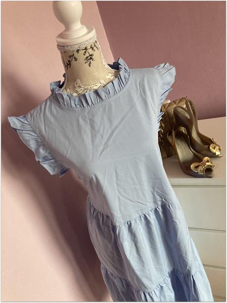 Modré šaty zn.shein - veľkosť xl, xl