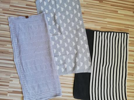 Šedá pletená deka next, 