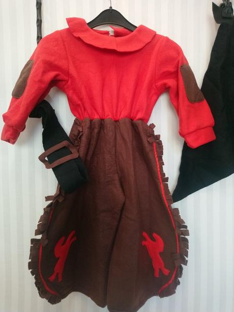 4 dielny kostým kovbojka, italia, 92-104 cm,