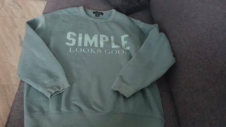 Tmavozelena mikina, amisu,xl