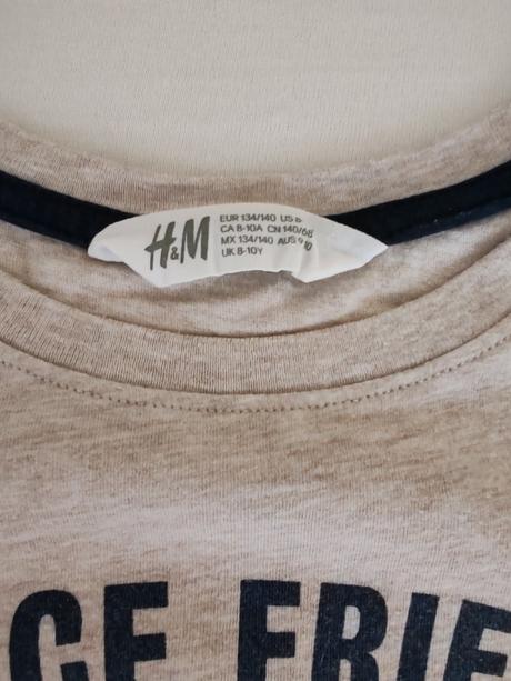 Premieňacie tričká, h&m,134