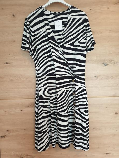 Šaty s efektom zebry, next,40 / l