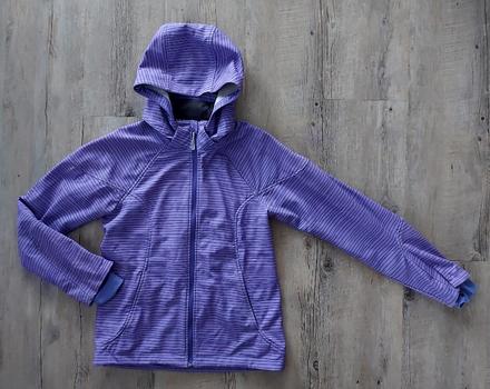 Fialová softshelová bunda, h&m,170