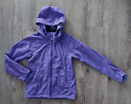 Fialová softshelová bunda, h&m,170
