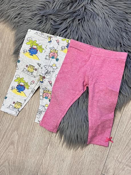 Dievčenské vzorované legíny 2-pack (3-6 mes.), sanrio,68