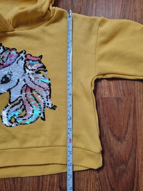 B1886 mikina jednorožec, h&m,104