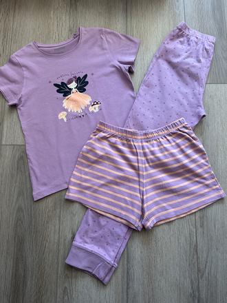 Pyžamko lupilu víla 3-kombinácia 122/128, lupilu,122