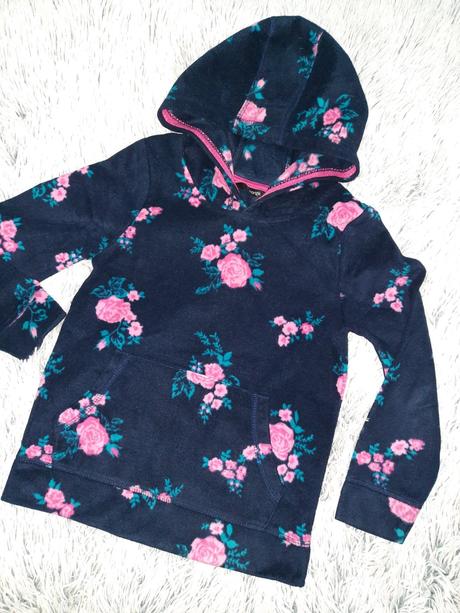 Flisová kvietkovaná mikinka, george,116