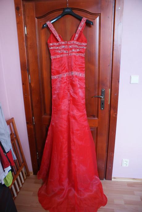 Spolocenske saty cervene - 38, m