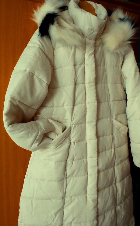 Dlhá maslovo biela vetrovka, v. xl/xxl, xl