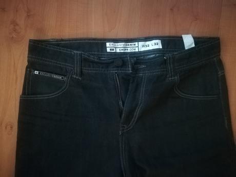 Čierne rifle pánske veľkost w32 l32 cropptown, 32