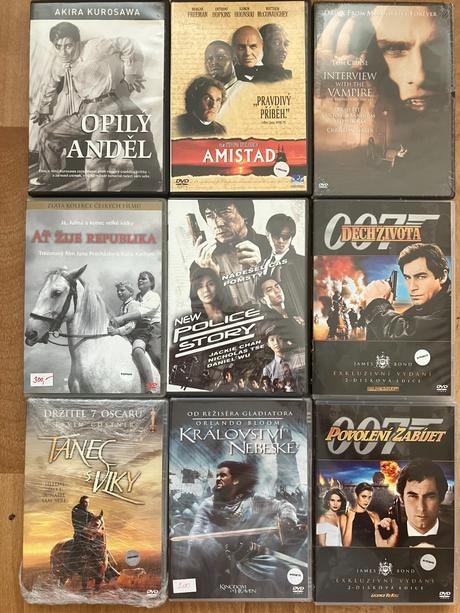 Predám väčšie množstvo kvalitných dvd titulov, 