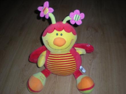 Lienka plysova, hrkalka, 