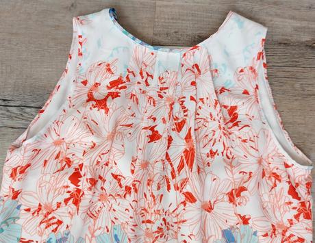 Oranzovo modre letné šaty, h&m,34