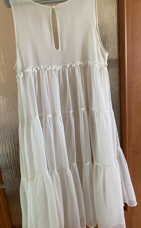 Šifónové volánové šaty h&m conscious v. 42, h&m,42