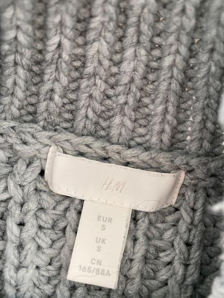 Sivý sveter, h&m,s