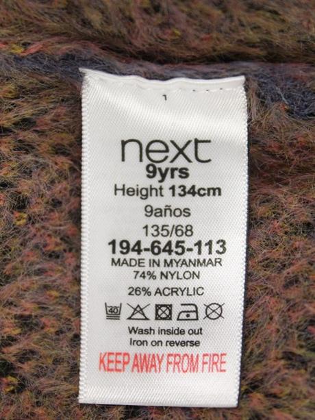 Zvierací motív huňatý pulóver next veľ. 9 r., next,134