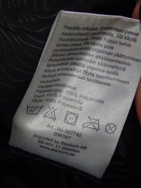 Kvalitná páperová bunda, xs