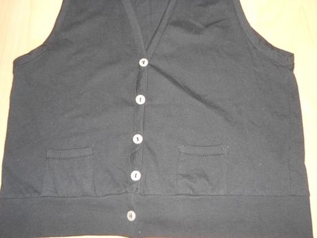 Cierna dlha vesta, gate,m