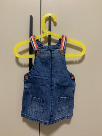 Detské riflové šaty s vreckami f&f, f&f,68