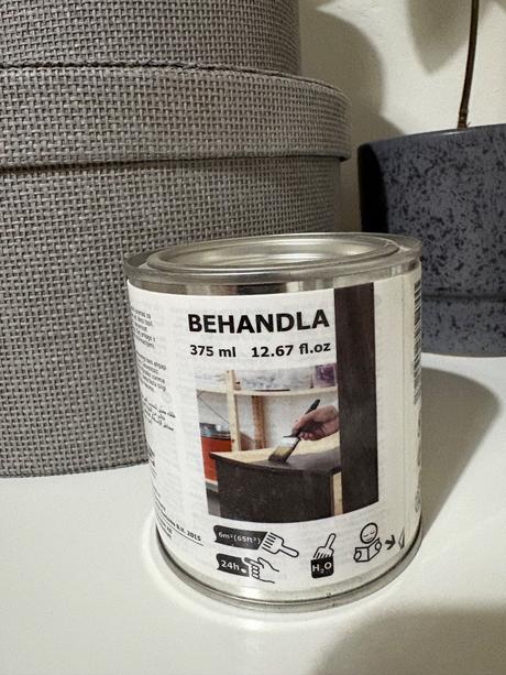 Čierna farba ikea behandla 375ml,
