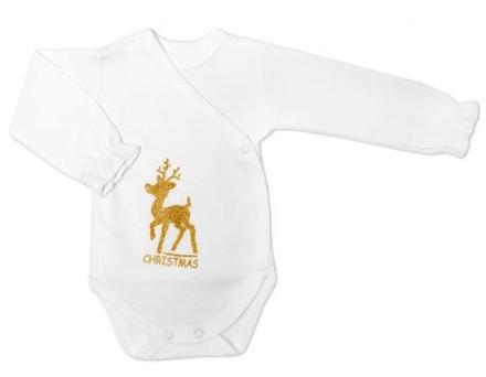 Mamatti dojčenské body dlhý rukáv, zapínanie bokom, 56