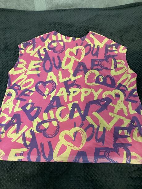 Farebne oversize tričko s vreckami - s poškodením, bonprix,56