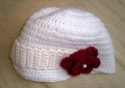 Čiapočka s červným kvetom 68-74, 68