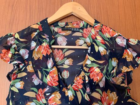 Kvetovaný priehľadný top, dorothy perkins,38