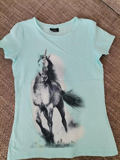 Dievčenské tričko s jednorožcom, 146