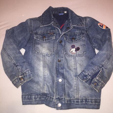 Zateplená riflová bunda "mickey mouse", disney,128