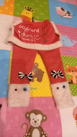 Nohavice so suknou krasne teple 92/98 dievca, 92