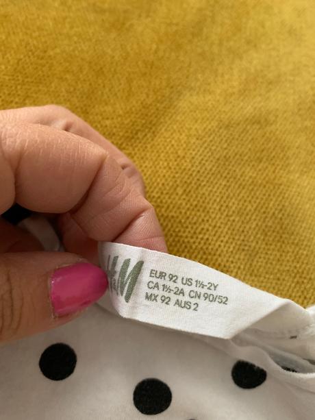 Krásne bodkované tričko s jednorožcom 92, h&m,92