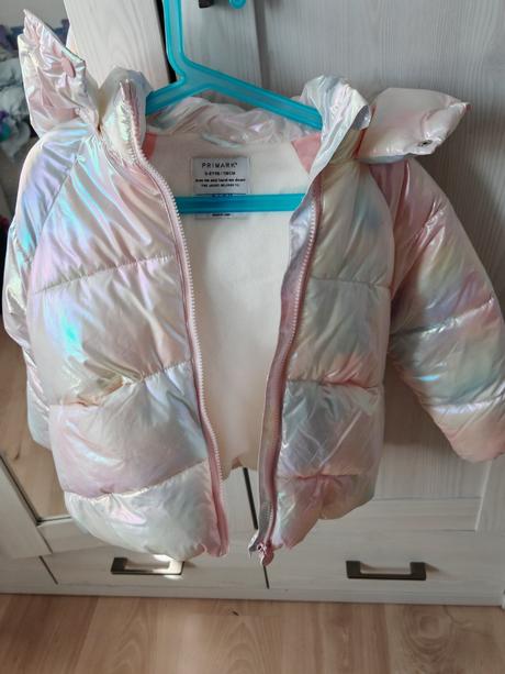 Úžasná biela menivá bundička 116, neolutujete, primark,116