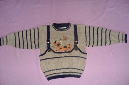 Chlapčenský pletený pulover, 104