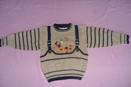 Chlapčenský pletený pulover, 104