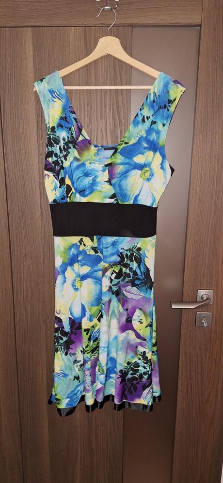 Letné šaty, ultra pohodlné, naťahovacie, 44