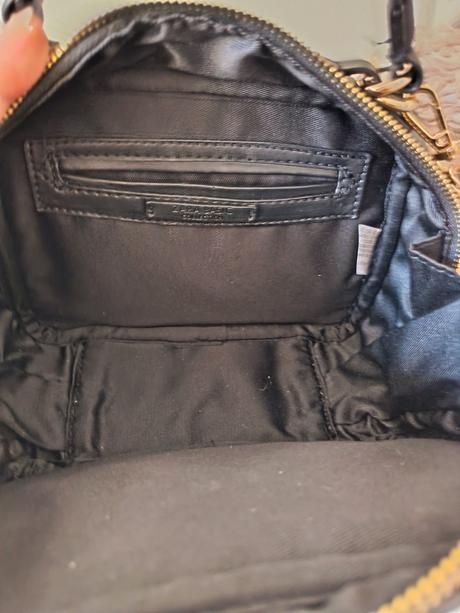 Čierna prešívaná mini crossbody kabelka zara (20x1, zara