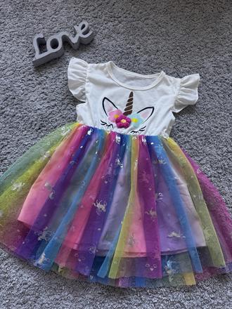 Šaty unicorn 98/104, 98