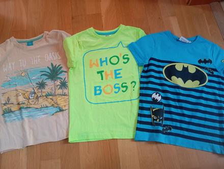 3x tričko top stav, 128