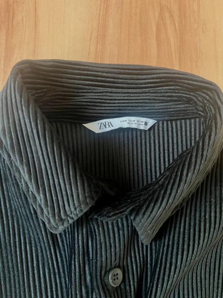 Menčestrová čierna košeľa, zara, m, zara,m