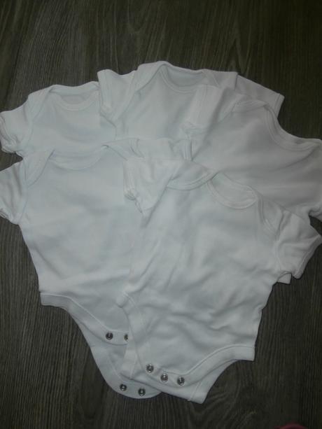 Balík 5ks body s krátkym rukávom, 50–62